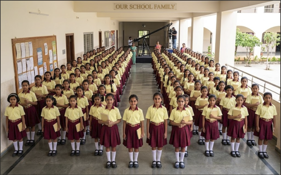 Students of R. K. Mission School in Nawada